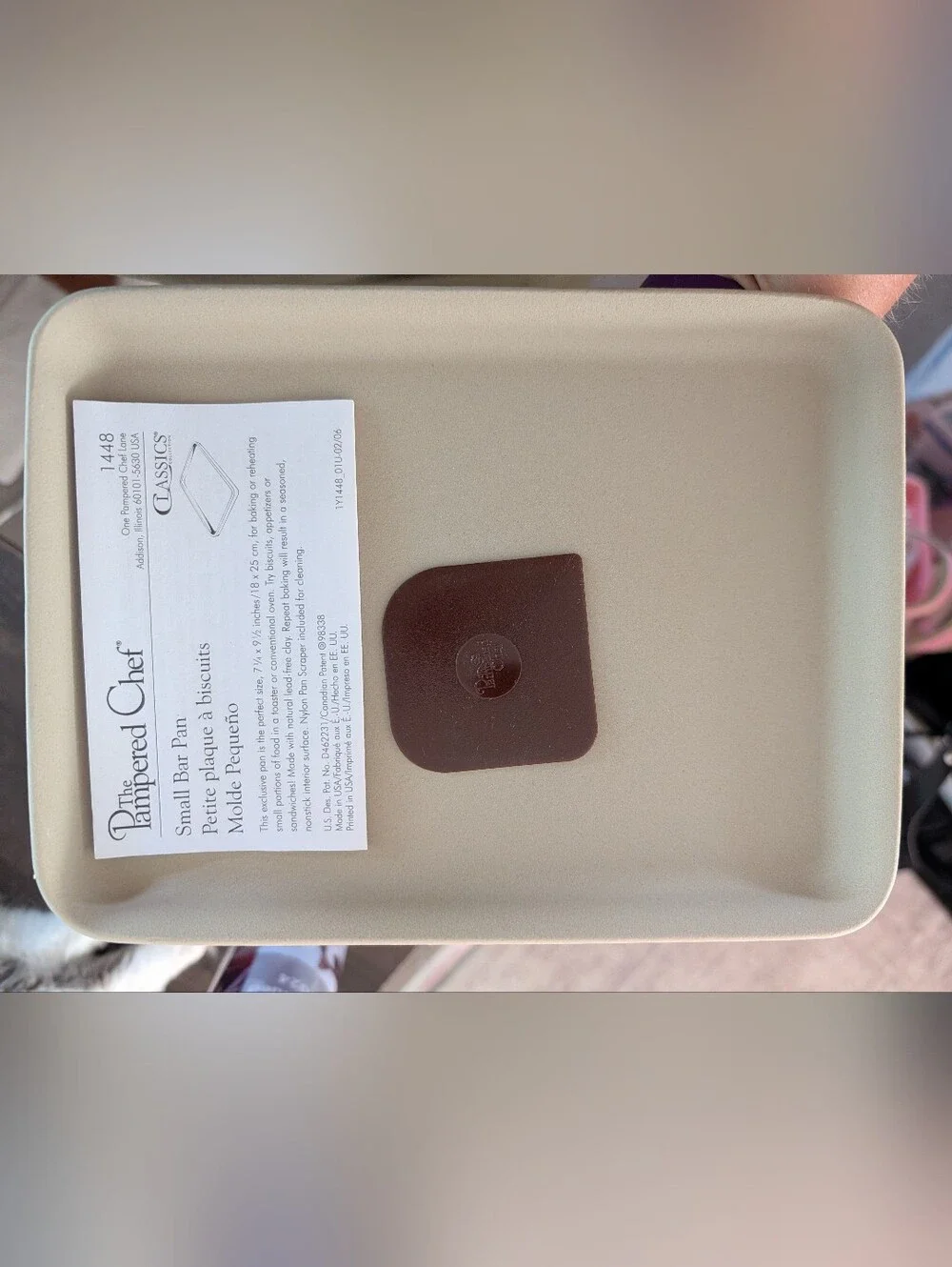 Pampered Chef Small Stoneware Bar Pan